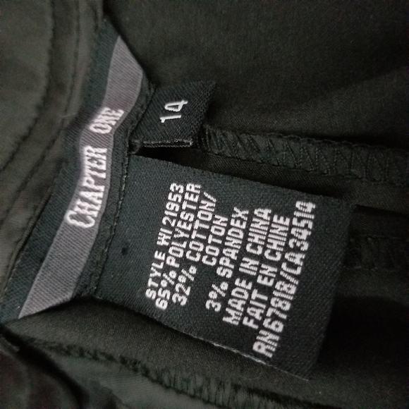 CHAPTER ONE | stretch satiny straight leg pants - Picture 5 of 6